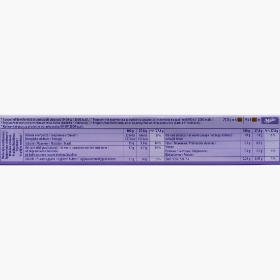 Ciocolată cu cremă de alune 250g