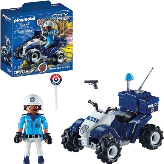Set figurine - vehicul de poliție, 3+ ani