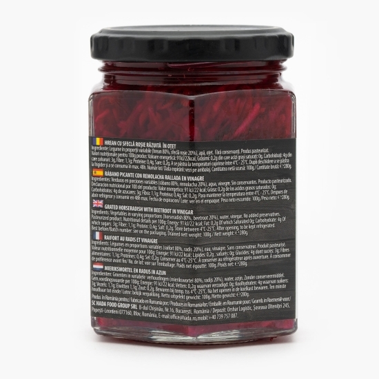 Hrean cu sfeclă rasă în oțet 280g