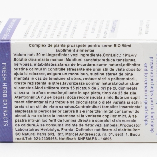 Complex de plante proaspete eco pentru somn 50ml