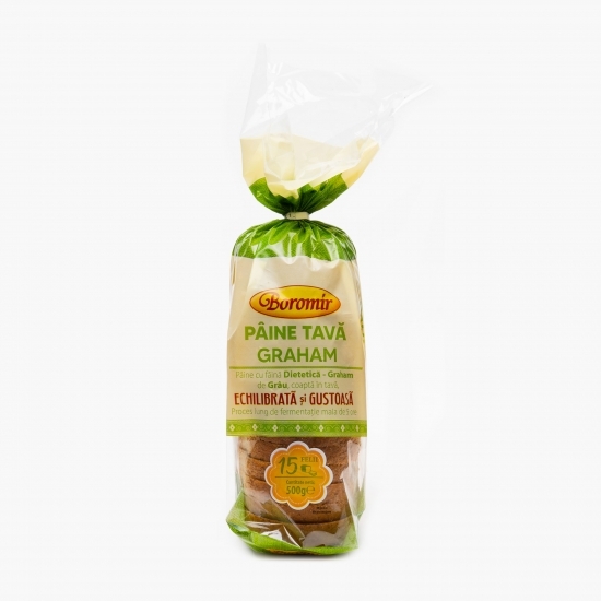 Pâine graham feliată 500g