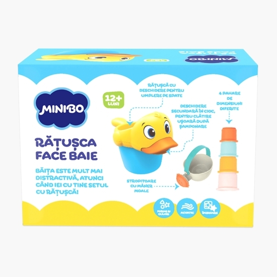 Rățușca face baie, 12+ luni
