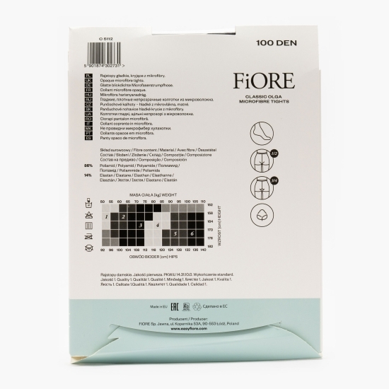 Ciorap microfibră Olga 100 den Black 4