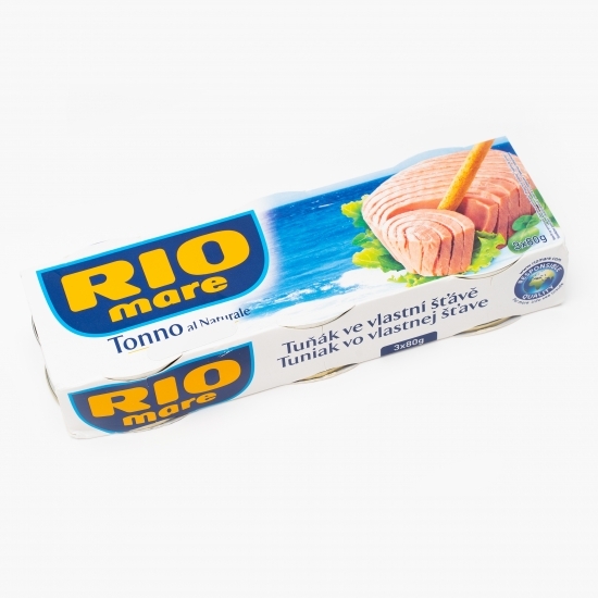 Ton în suc propriu 3x80g