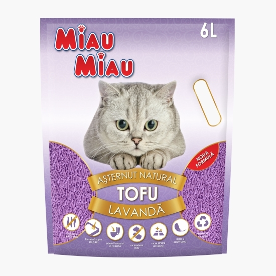 Așternut natural tofu lavandă 6l