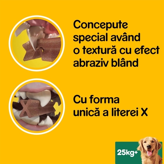 Batoane dentare pentru câini de talie mare, 7 buc, 270g, DentaStix 