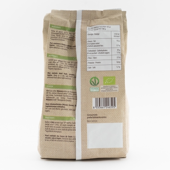 Biscuiți eco din grâu antic sare de cervia și ulei de măsline 200g