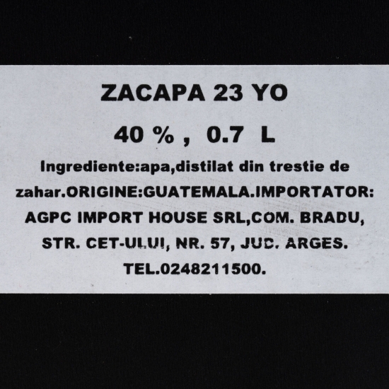 Rom 23YO 40% alc. 0.7l + 2 pahare