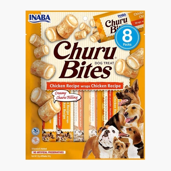 Recompense pentru câini Churu Bites Pui 8x12g (96g)