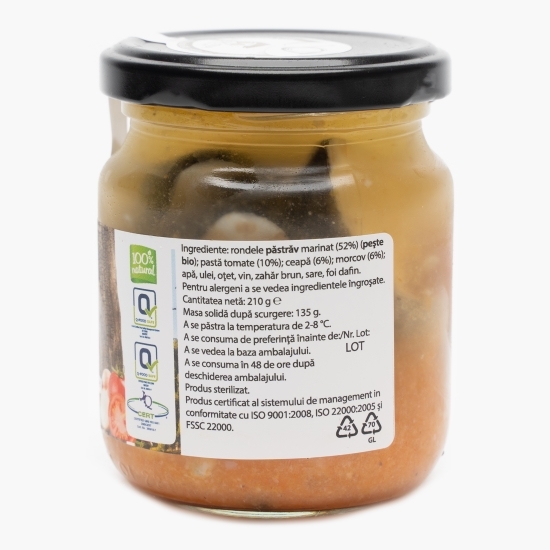 Rondele de păstrăv marinat și sos de tomate Mănăstiresc 210g