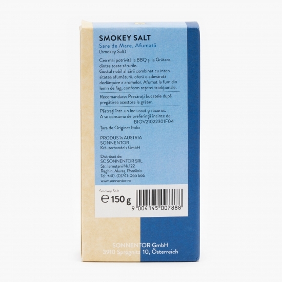 Sare de mare eco afumată 150g
