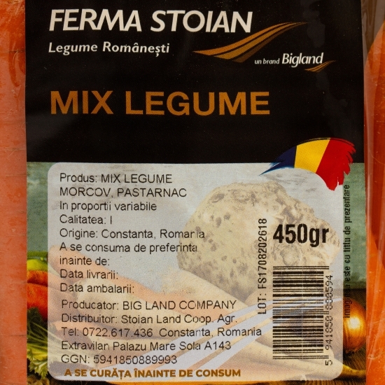 Mix morcovi și păstarnac România 400g
