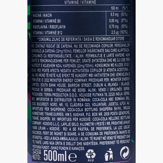 Băutură energizantă Energy, zero zahăr 0.5l
