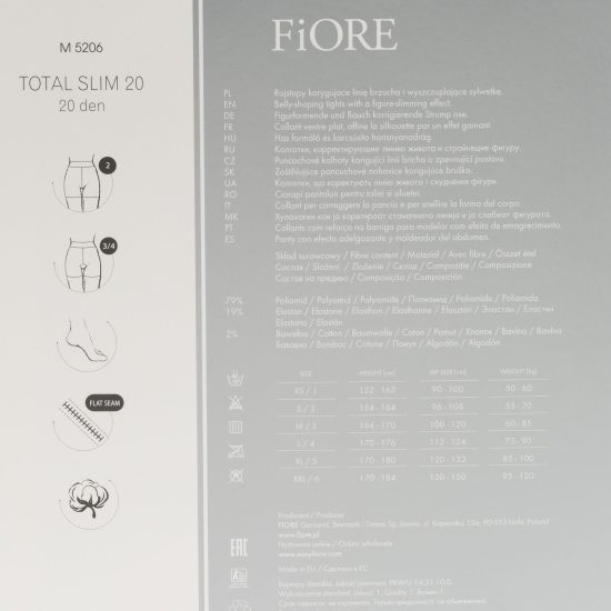Ciorap modelator Total Slim Medica 20den Negru no. 5