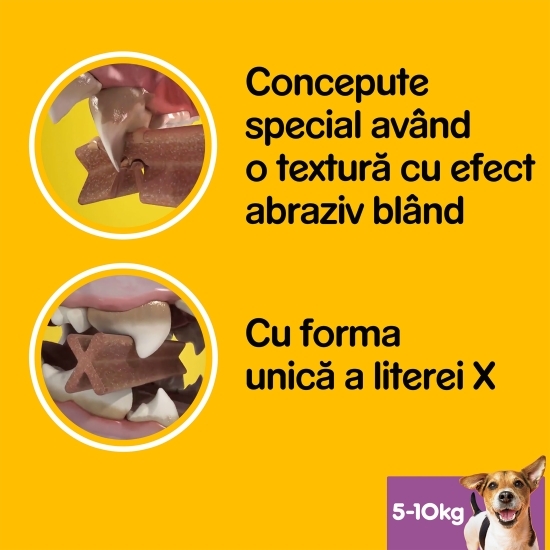 Batoane dentare pentru câini de talie mică, 7 buc, 110g, DentaStix