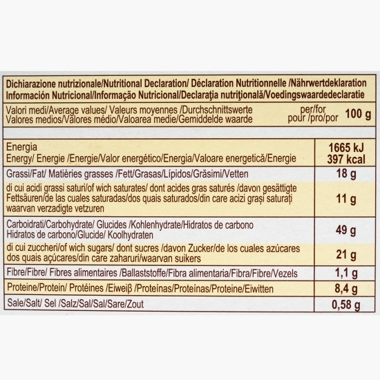 Pandoro cu cremă de ciocolată de alune 750g