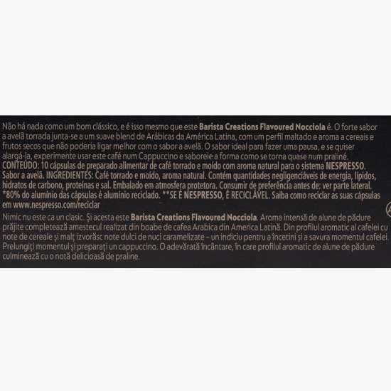 Barista Nocciola, 10 băuturi, capsule cafea