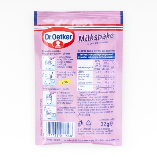 Mix pentru băutură desert milkshake cu gust de ciocolată 32g 