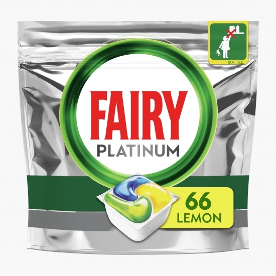 Detergent automat capsule pentru mașina de spălat vase Platinum, 66 spălări