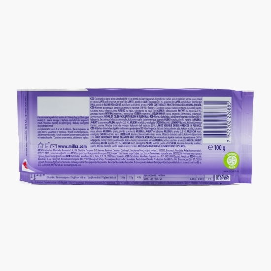 Ciocolată cu lapte, cu gust de iaurt 100g