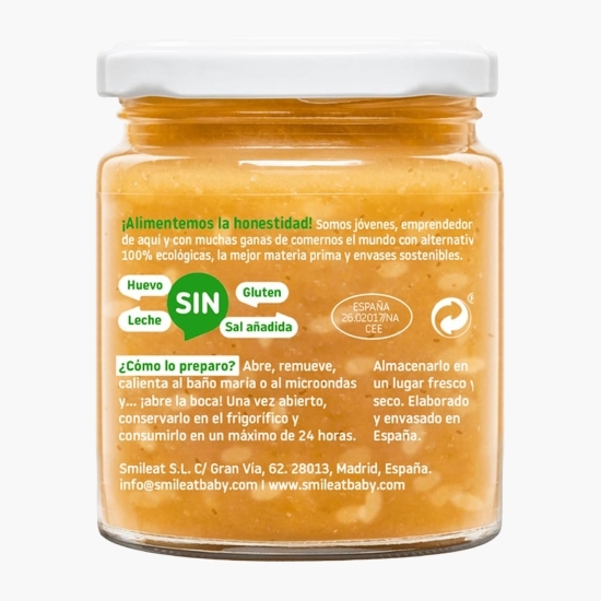 Piure ecologic cu orez, curcan și legume, +10 luni, 230g