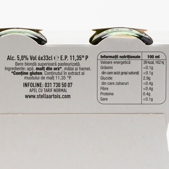 Bere blondă sticlă 6x0.33l (5+1)