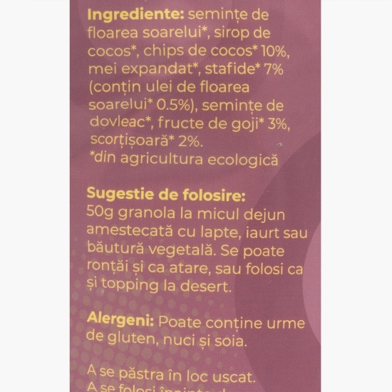Granola eco cu fructe 200g