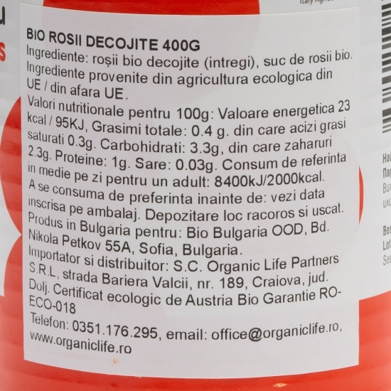 Roșii decojite eco 400g