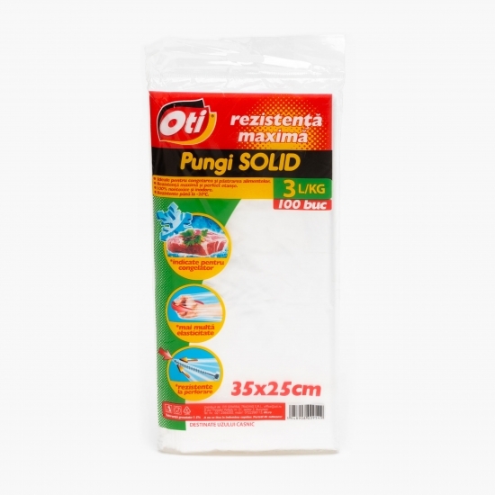 Pungi congelator Solid 3l 35x25cm 100 buc