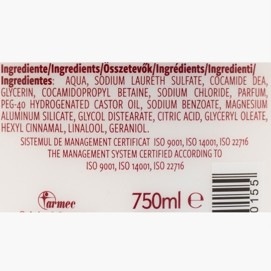 Gel de duș argilă 100 % naturală, 0.75l