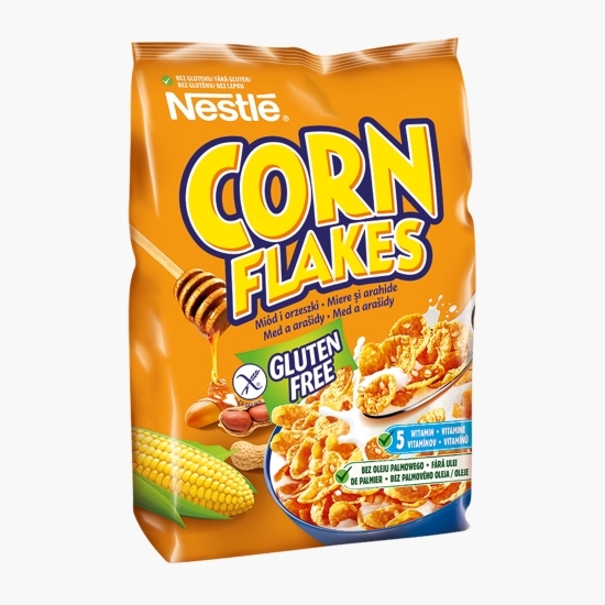 Fulgi de porumb cu miere și arahide Corn Flakes, fără gluten 450g