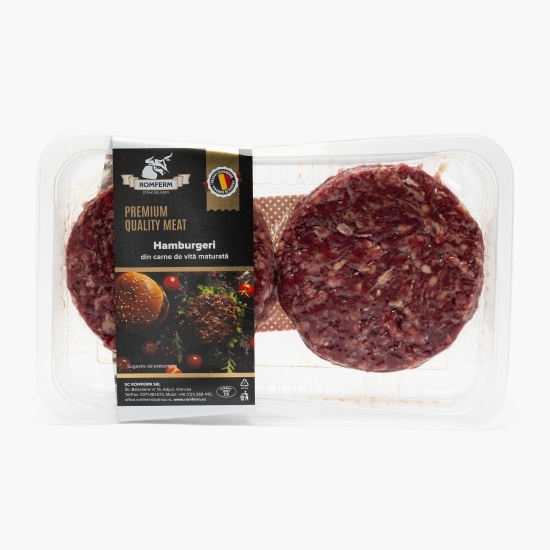 Burgeri din carne de vită maturată 30 de zile, 2x200g