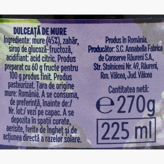 Dulceață de mure 270g