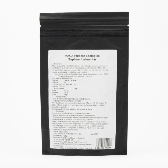 Maca pulbere ecologică 125g