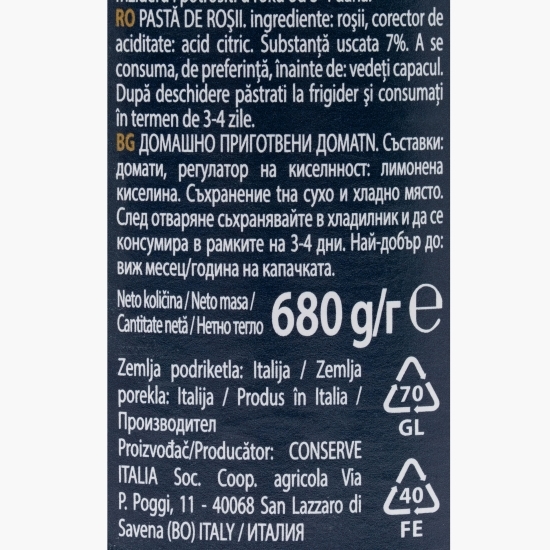 Roșii pasate Passata Rustica 680g
