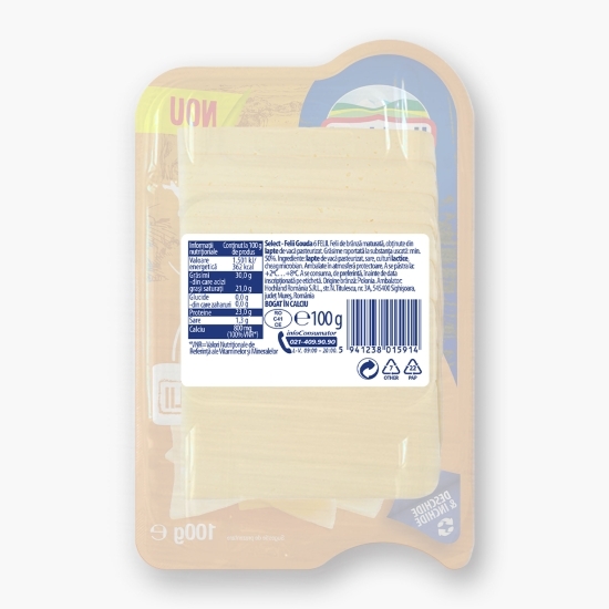 Felii de brânză Gouda Select 100g