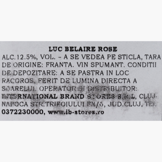 Vin spumant sec Rose, 12.5%, 750ml