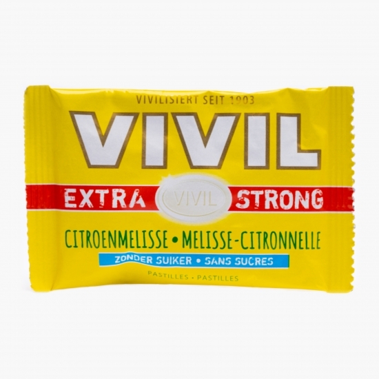 Bomboane Extra Strong aromă de lămâie, fără zahăr 25g