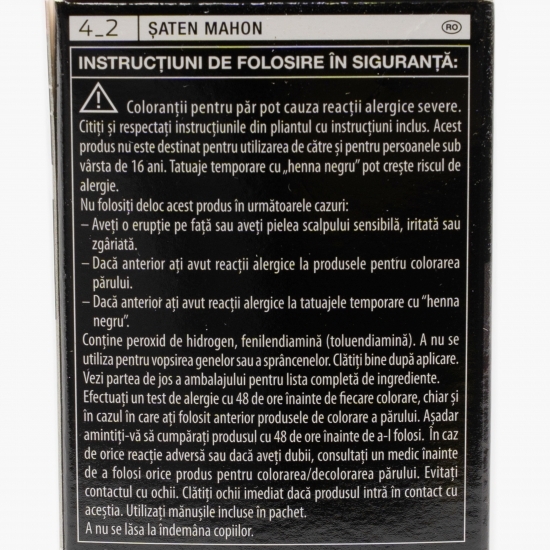 Vopsea de păr permanentă Professional Performance, 4-2 șaten mahon, 115ml
