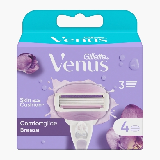 Rezerve aparat de ras Venus Comfortglide Breeze, 4 buc