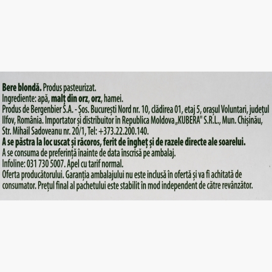 Bere blondă sticlă 6x0.33l (5+1)