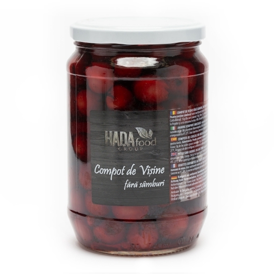Compot de vișine fără sâmburi 680g