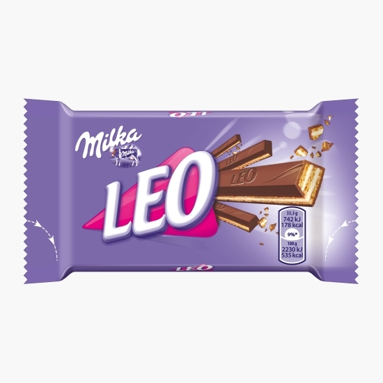 Napolitană cu ciocolată cu lapte Leo 33.3g