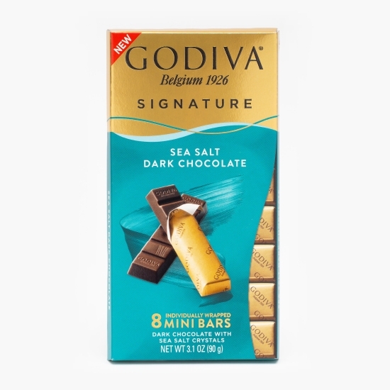 Ciocolată neagră cu sare de mare 90g