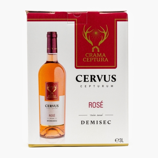 Vin rose demisec Cervus, 13%, bag in box 3l