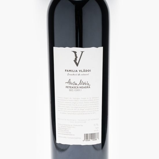 Vin roșu sec Anca Maria Fetească Neagră, 14%, 750ml