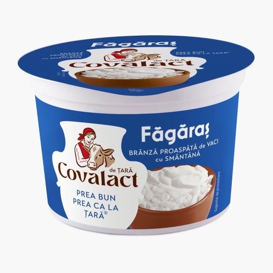 Brânză proaspătă cu smântână Făgăraș 8% grăsime 185g
