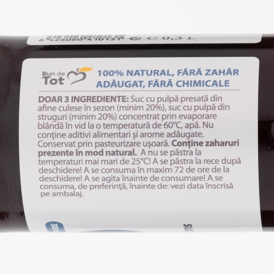 Suc de afine fără zahăr adăugat 300ml