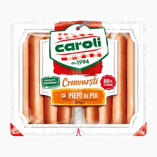 Crenvurști cu piept de pui 280g 