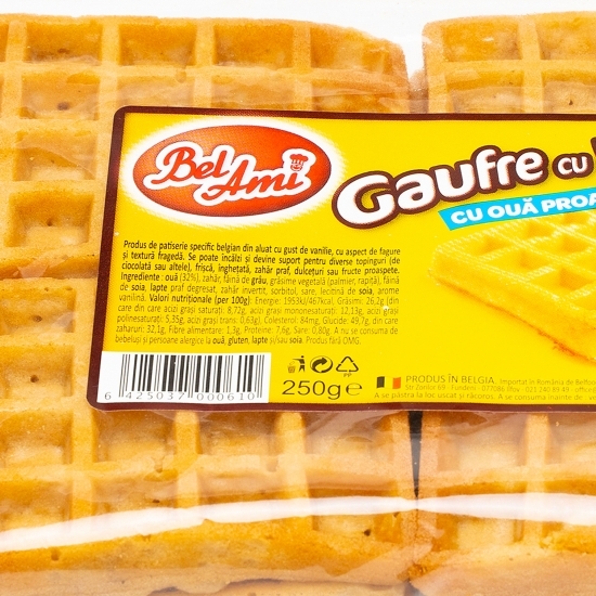Gaufre cu vanilie cu ouă proaspete 250g